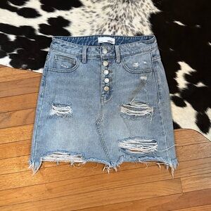 vervet | denim skirt